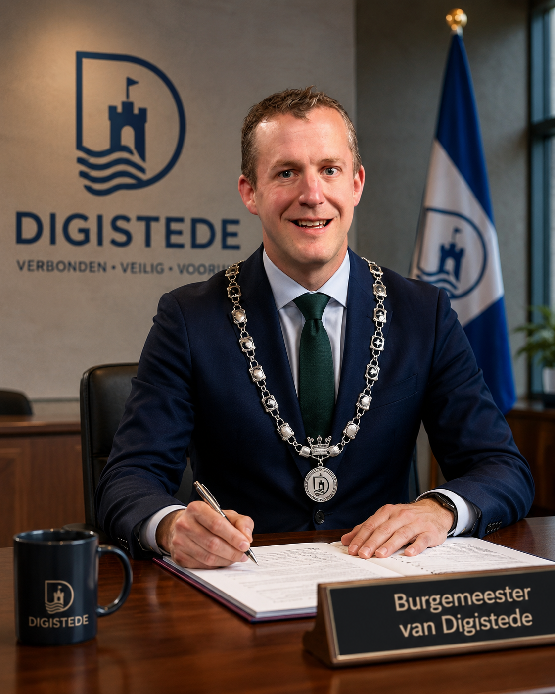 Portret van Tom de Haan, Burgemeester & Cyberburgemeester van Gemeente Digistede